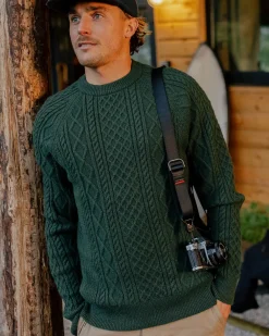 Passenger Knitwear|Winter Road Trip Essentials>Sandbar Cable Knitted Jumper Fir Tree