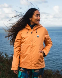 Passenger Activewear>Scene Water Resistant Recycled Jacket Apricot