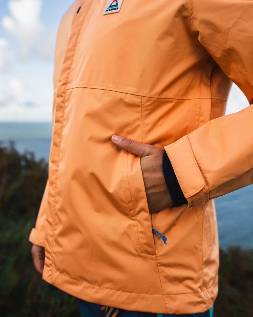 Passenger Activewear>Scene Water Resistant Recycled Jacket Apricot