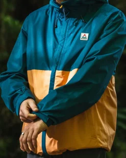 Floris van Bommel Activewear|Best Sellers>Season Water Resistant Recycled Jacket Corsair Blue/ Apricot