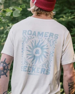 Passenger T-Shirts & Tank Tops|Men's Outlet>Shine Organic Cotton T-Shirt Milky Marl