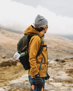 Passenger Hoodies & Sweatshirts|Fleece>Slope Hooded Recycled Fleece Dusty Ochre