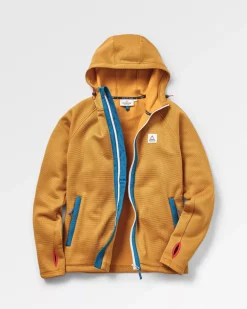 Passenger Hoodies & Sweatshirts|Fleece>Slope Hooded Recycled Fleece Dusty Ochre