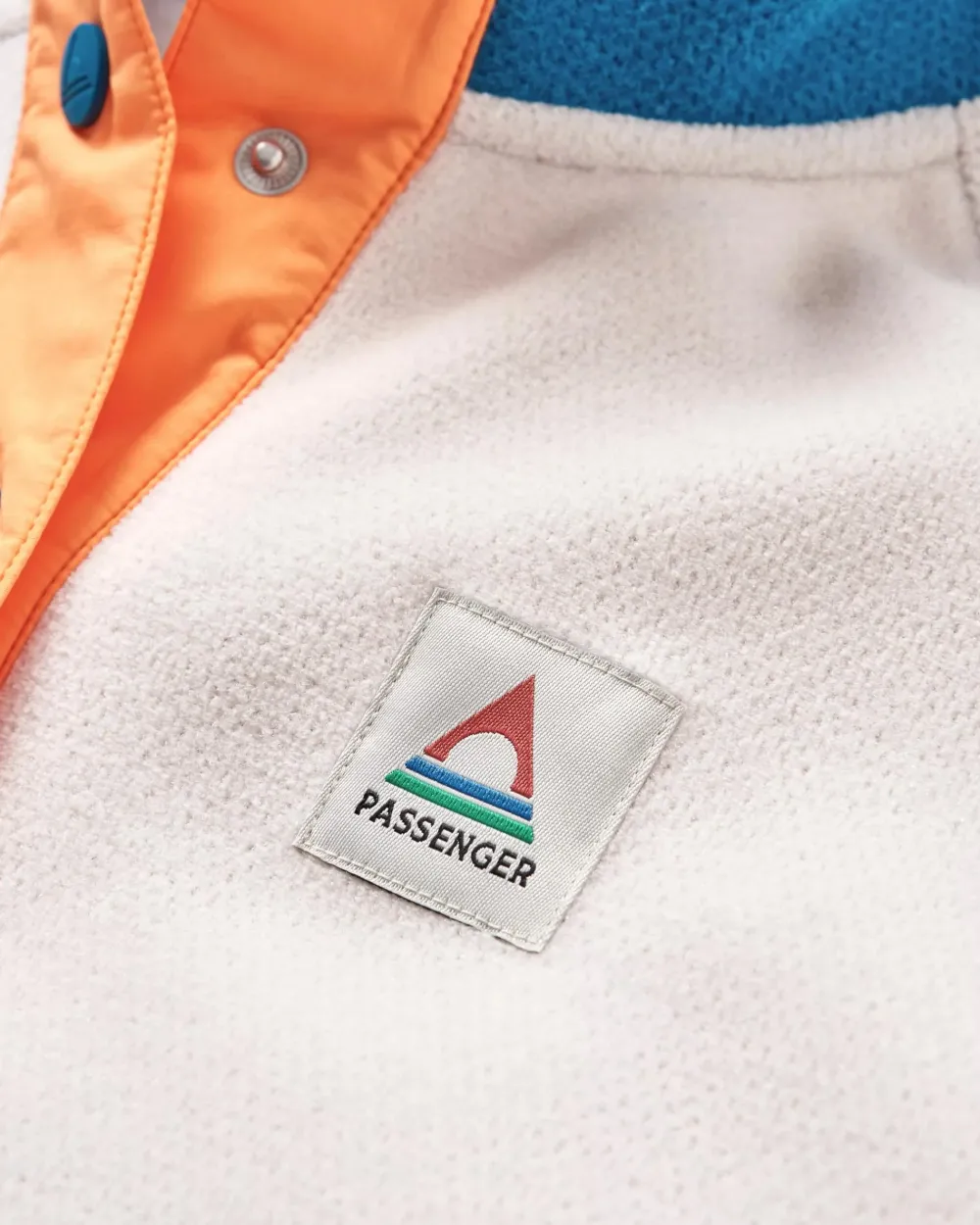 Passenger Fleece|Fleece>Snowdrop Pullover Recycled Polartec® Fleece Corsair/ Vintage White