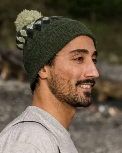 Passenger Accessories|Beanies>Snowdrop Recycled Bobble Hat Khaki