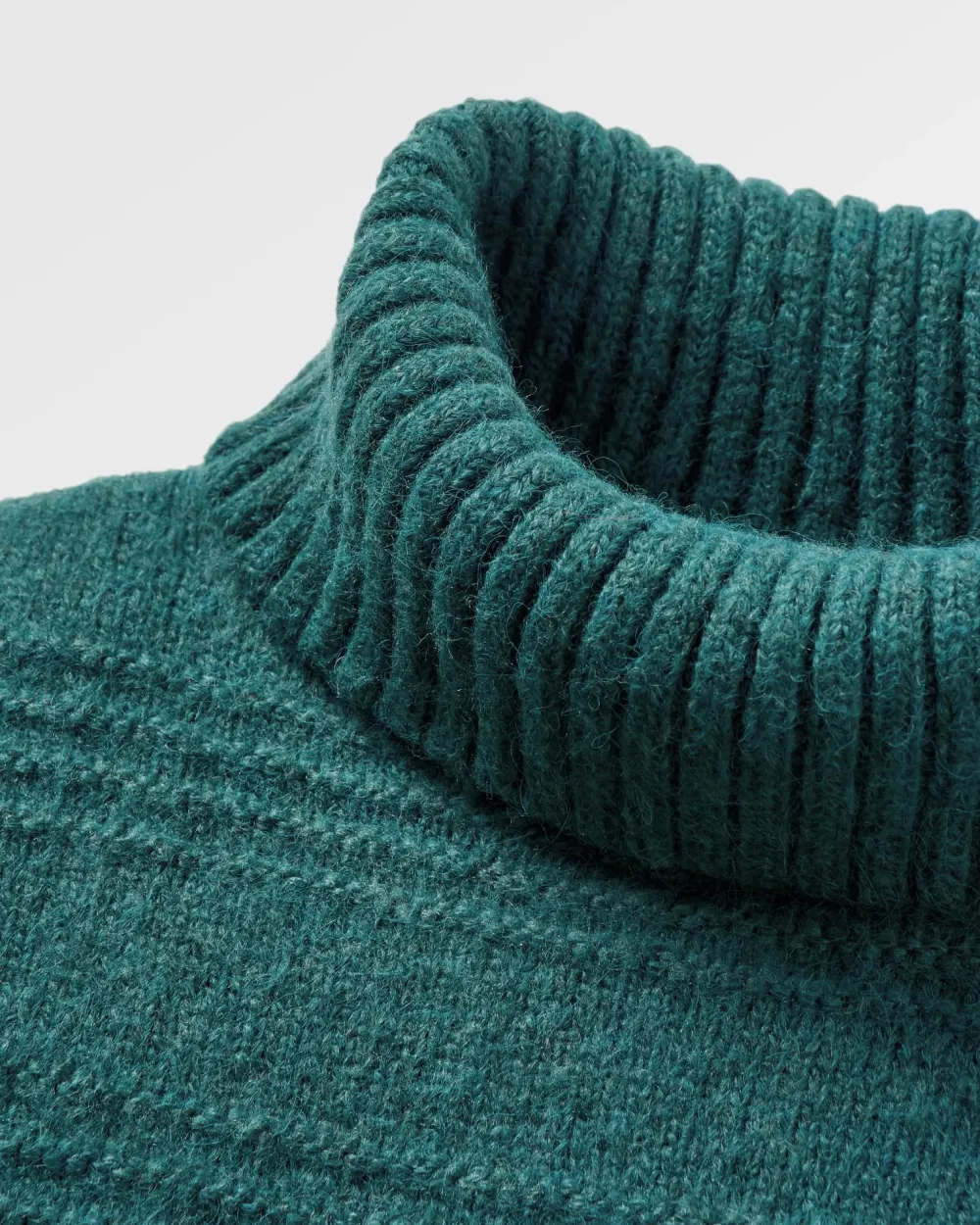 Passenger Knitwear|Women's Outlet>Snug Recycled Polo Neck Knitted Jumper Mediterranean