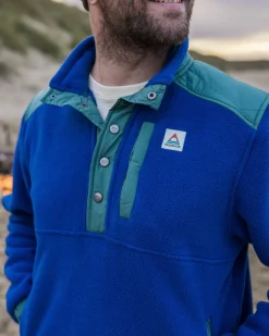 Passenger Fleece|Fleece>Solace Recycled Sherpa-Lined Polar Fleece True Blue