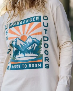 Passenger Tops & T-Shirts>Solitude Recycled Cotton Oversized LS T-Shirt Birch