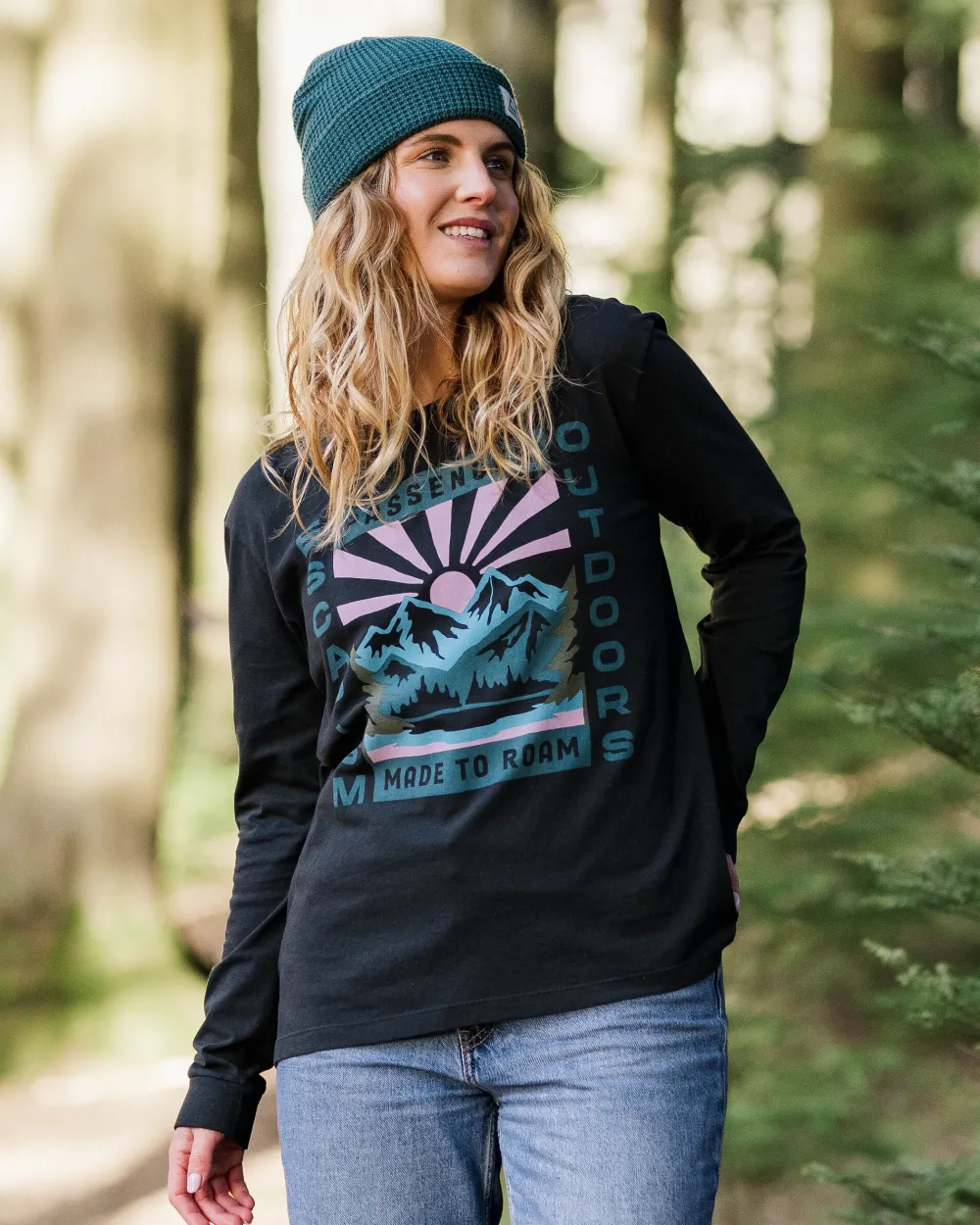 Passenger Tops & T-Shirts>Solitude Recycled Cotton Oversized LS T-Shirt Black