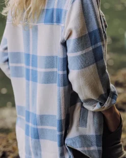 Passenger Shirts>Stella Organic Cotton LS Shirt Provincial Blue Check