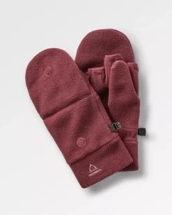 Passenger Accessories|Men's Outlet>Stem Recycled Polar Convertible Mittens Wine