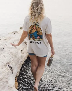 Passenger Tops & T-Shirts>Sundaze Oversized Recycled Cotton T-Shirt Birch