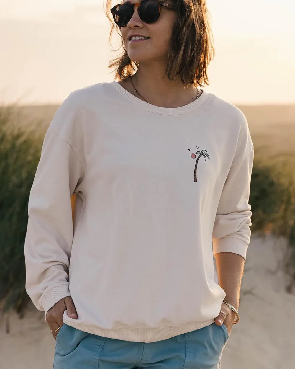 Passenger Hoodies & Sweatshirts|Women's Outlet>Sundaze Recycled Cotton Sweatshirt Birch