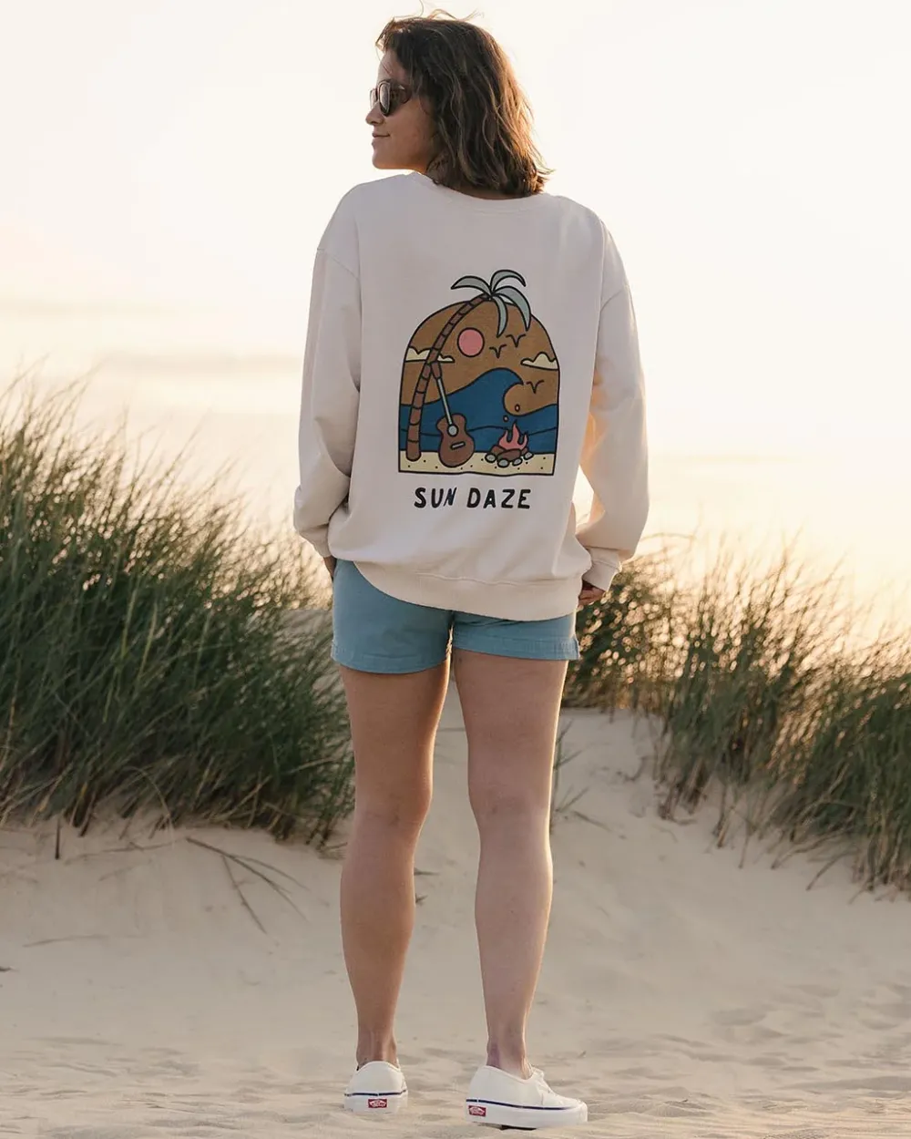Passenger Hoodies & Sweatshirts|Women's Outlet>Sundaze Recycled Cotton Sweatshirt Birch