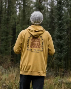 Passenger Hoodies & Sweatshirts|Men's Outlet>Sundown Recycled Cotton Hoodie Mustard Gold