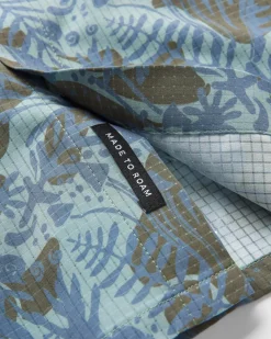 Passenger Shirts|Activewear>Sundowner Stretch Short Sleeve Shirt Abstract Seaweed Camo