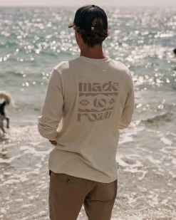 Floris van Bommel T-Shirts & Tank Tops|Men's Outlet>Sunrise Recycled Cotton Ls T-Shirt Milky Marl