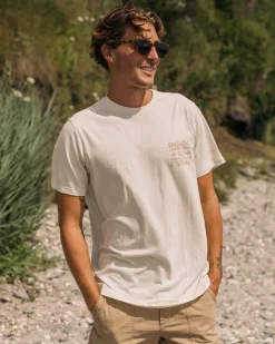 Passenger T-Shirts & Tank Tops|Men's Outlet>Sunrise Recycled Cotton T-Shirt Milky Marl