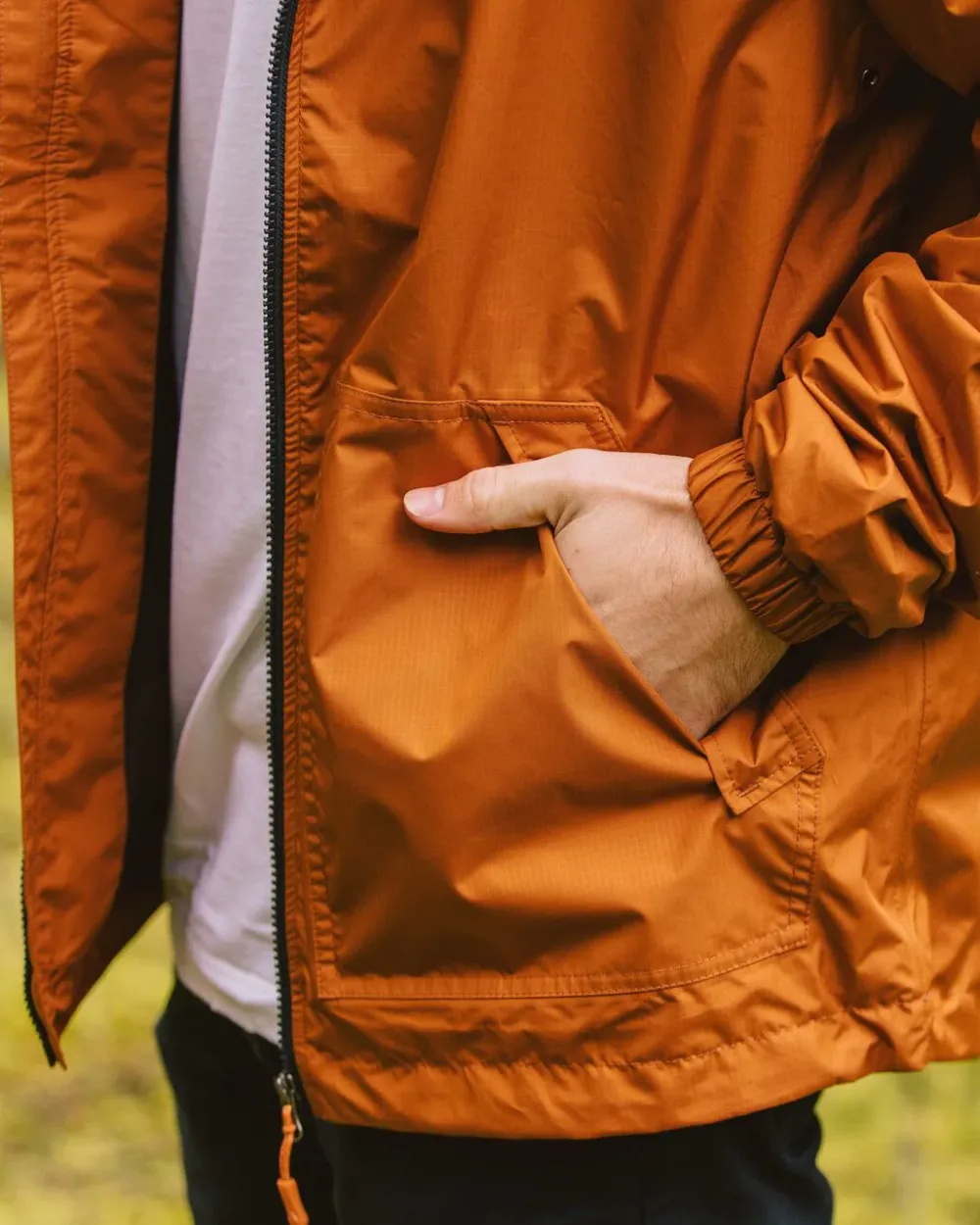 Passenger Water Resistant|Men's Outlet>Tallows Recycled Water Resistant Jacket Glazed Ginger