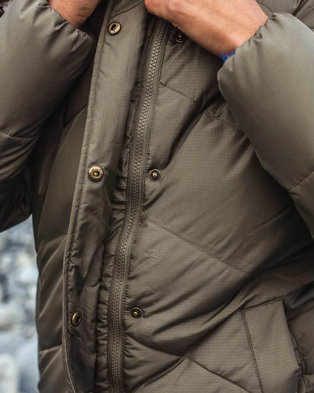 Passenger Women's Outlet|Women's>Tasman Long Recycled Insulated Jacket Dusty Olive