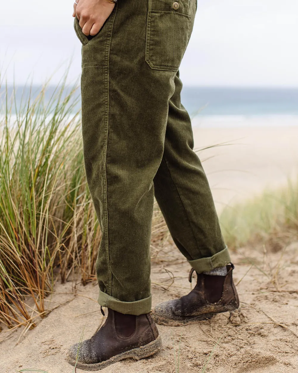 Passenger Dungarees & Pants|Women's Outlet>Tiaga Cord Dungarees Khaki