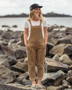 Passenger Dungarees & Pants|Women's Outlet>Tiaga Cord Dungarees Biscuit