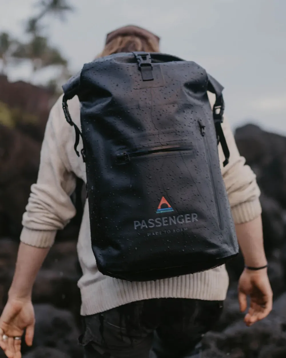 Floris van Bommel Surf Accessories|Surf Accessories>Tide 25L Recycled Dry Bag Backpack Black