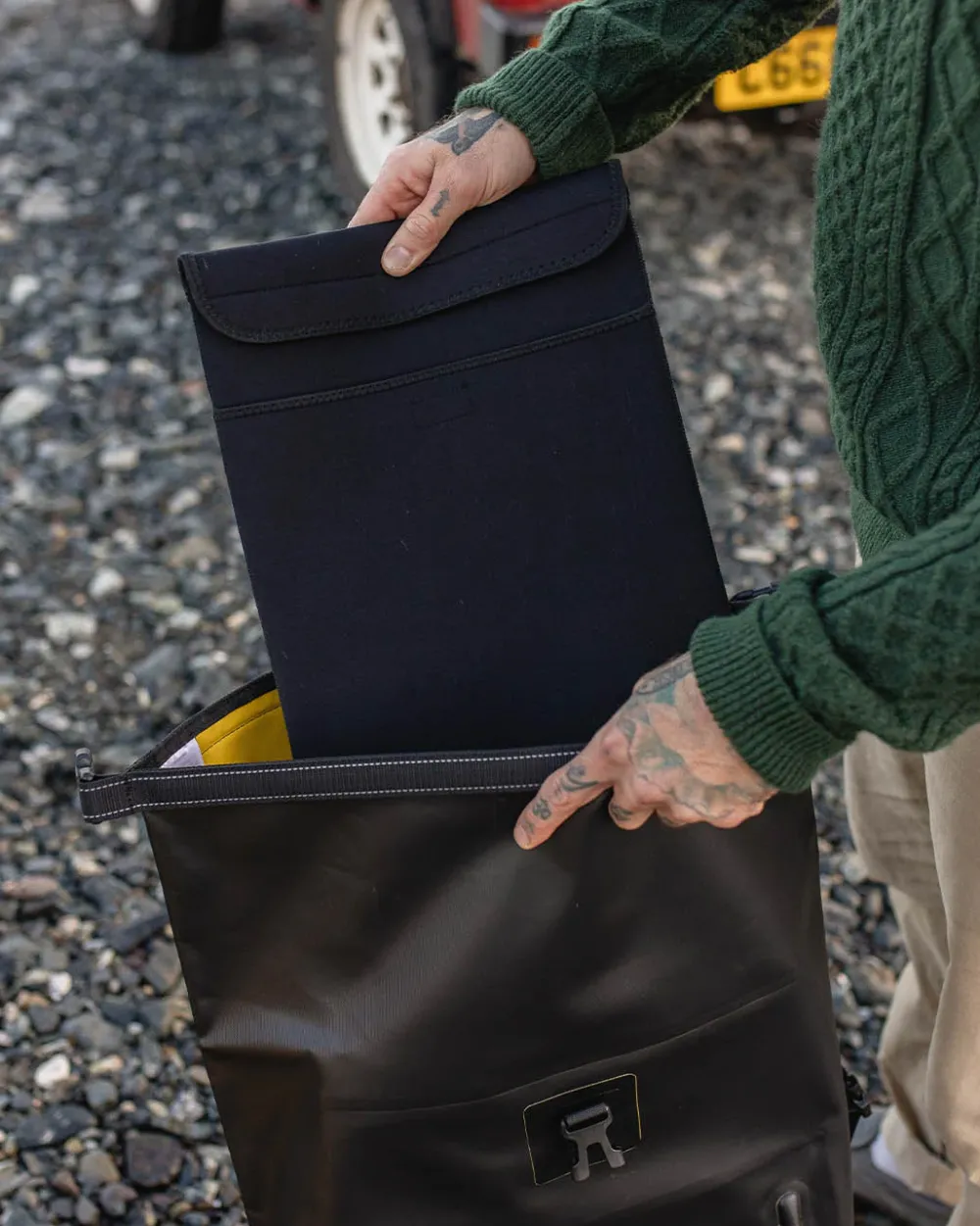 Floris van Bommel Surf Accessories|Surf Accessories>Tide 25L Recycled Dry Bag Backpack Black