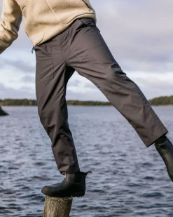 Floris van Bommel Pants|Men's Outlet>Timeless Crop Trouser Charcoal