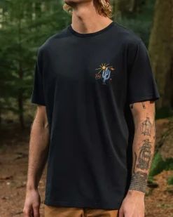 Passenger T-Shirts & Tank Tops|Men's Outlet>Tizana Recycled Cotton T-Shirt Black