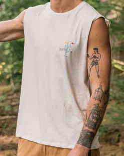 Floris van Bommel Men's Outlet|Men's>Tizana Recycled Cotton Vest Milky Marl