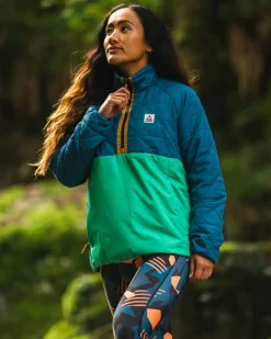 Passenger Water Resistant|Insulated>Trace Recycled Thermore® Insulated Jacket Corsair Blue/ Jungle Green