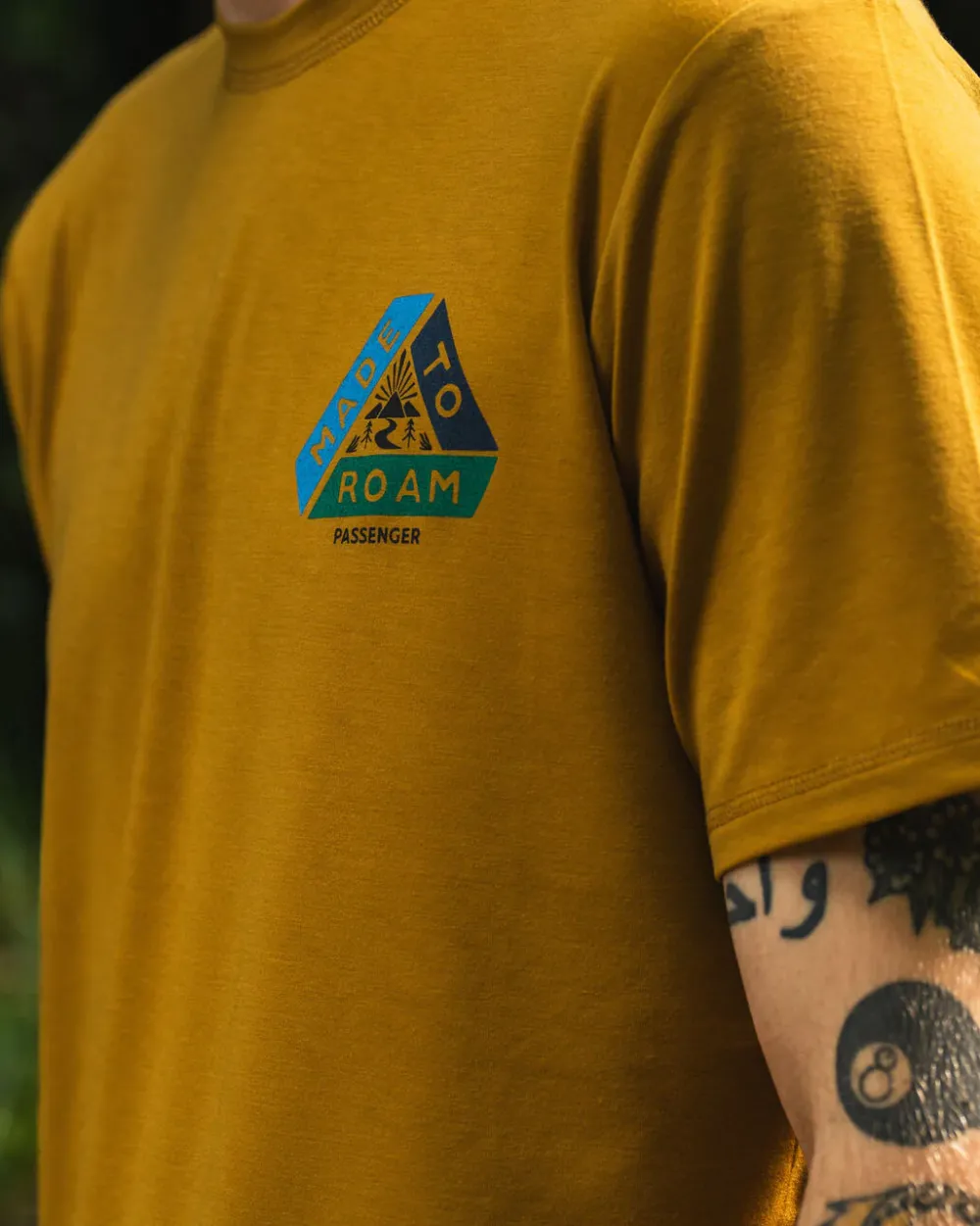 Floris van Bommel Activewear|T-Shirts & Tank Tops>Trail Active Recycled T-shirt Dusty Ochre
