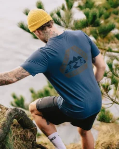 Floris van Bommel T-Shirts & Tank Tops|Activewear>Trail Recycled Active T-Shirt Dark Denim