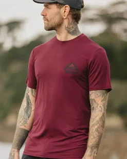 Passenger T-Shirts & Tank Tops|Activewear>Trail Recycled Active T-Shirt Wine