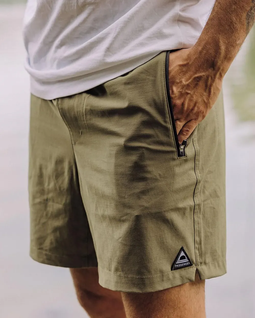 Floris van Bommel Surf Accessories|Surf Accessories>Traveller Organic All Purpose Short Khaki