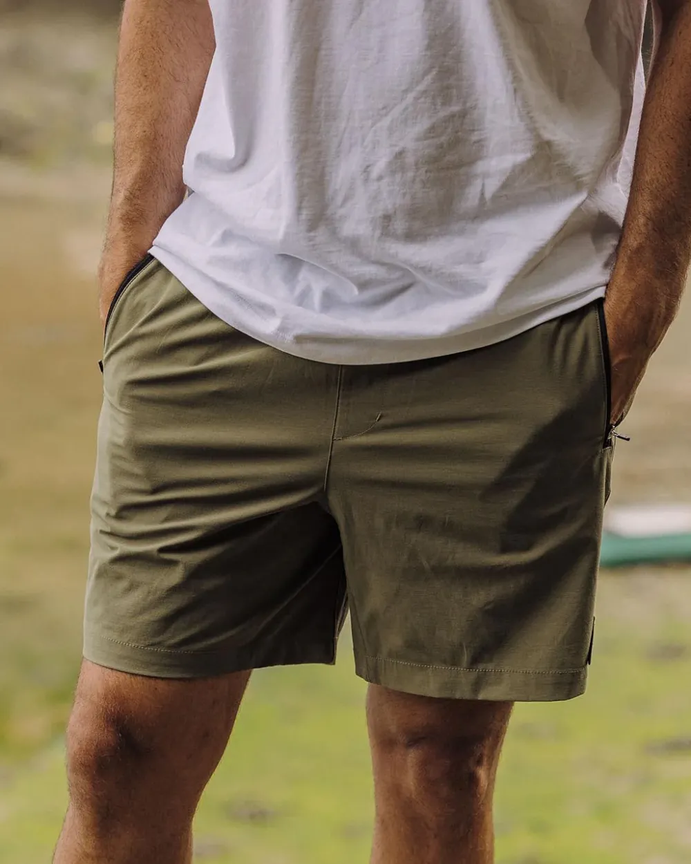 Floris van Bommel Surf Accessories|Surf Accessories>Traveller Organic All Purpose Short Khaki