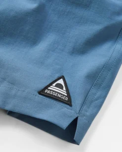 Floris van Bommel Shorts|Best Sellers>Traveller Organic Cotton All Purpose Short Stone Blue