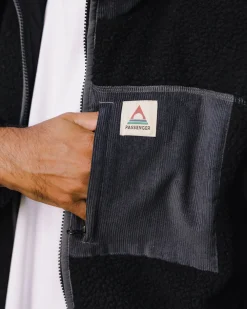 Floris van Bommel Fleece|Fleece>Trekker Recycled Deep-Pile Sherpa Fleece Black