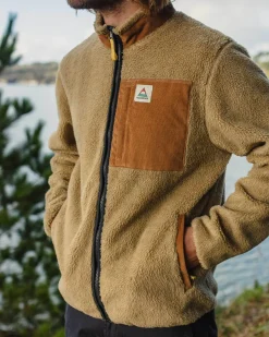 Floris van Bommel Fleece|Fleece>Trekker Recycled Deep-Pile Sherpa Fleece Biscuit