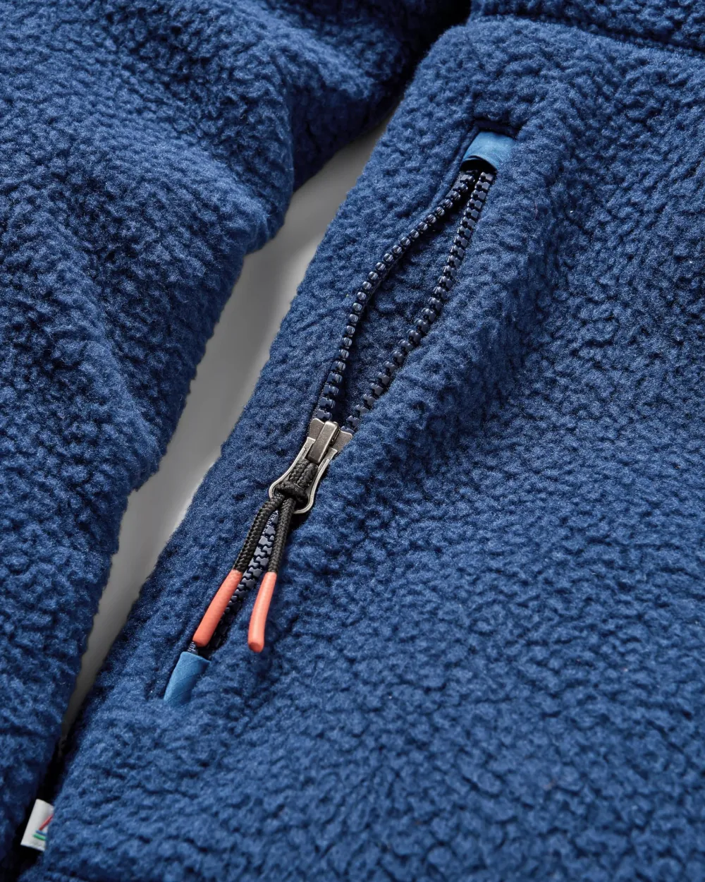 Floris van Bommel Fleece|Fleece>Tripper 2.0 Full Zip Recycled Sherpa Fleece Rich Navy