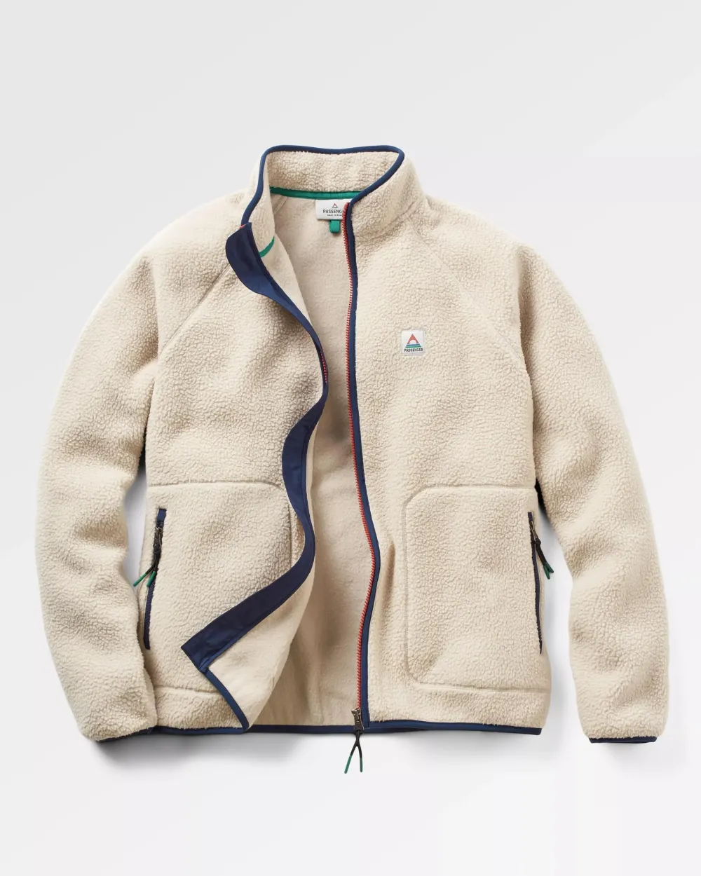 Floris van Bommel Fleece|Fleece>Tripper 2.0 Full Zip Recycled Sherpa Fleece Oatmeal
