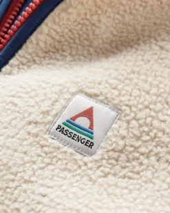 Floris van Bommel Fleece|Fleece>Tripper 2.0 Full Zip Recycled Sherpa Fleece Oatmeal
