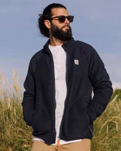 Passenger Fleece|Fleece>Tripper Full Zip Sherpa Fleece Navy