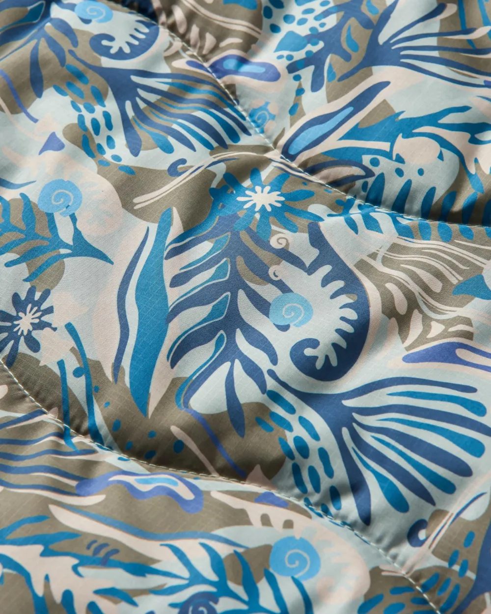 Floris van Bommel Blankets|Outdoor Living>Van Recycled Ripstop Blanket Abstract Seaweed Pistachio