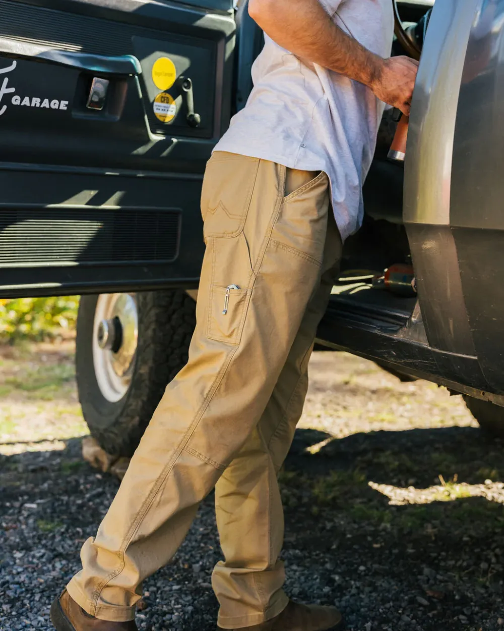 Floris van Bommel Pants|Men's Outlet>Vantage Organic Cotton Canvas Trouser Biscuit