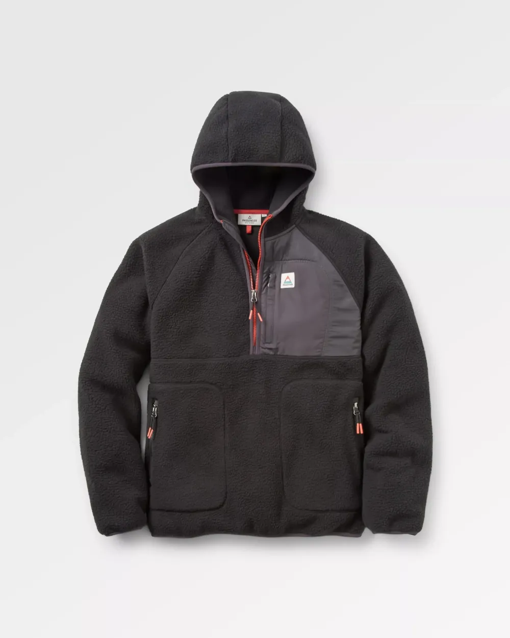 Floris van Bommel Fleece|Fleece>Ventura 1/2 Zip Recycled Sherpa Fleece Black