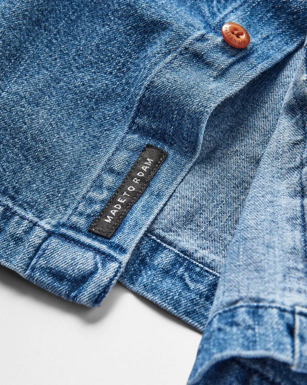 Passenger Shirts|Men's Outlet>Vision Denim Shirt Denim Blue