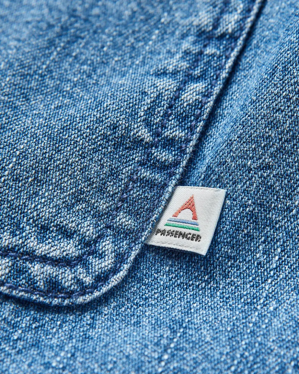 Passenger Shirts|Men's Outlet>Vision Denim Shirt Denim Blue
