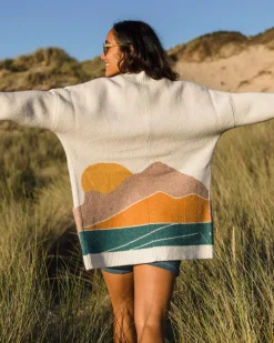 Passenger Knitwear|Women's Outlet>Vista Recycled Knitted Cardigan Off White